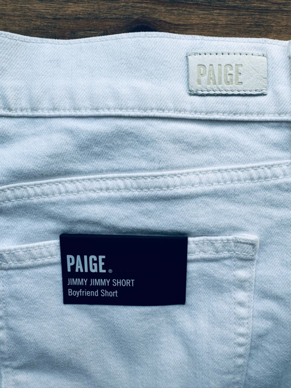 PAIGE Maternity Jimmy Jimmy Short Crisp White - Picture 8 of 12